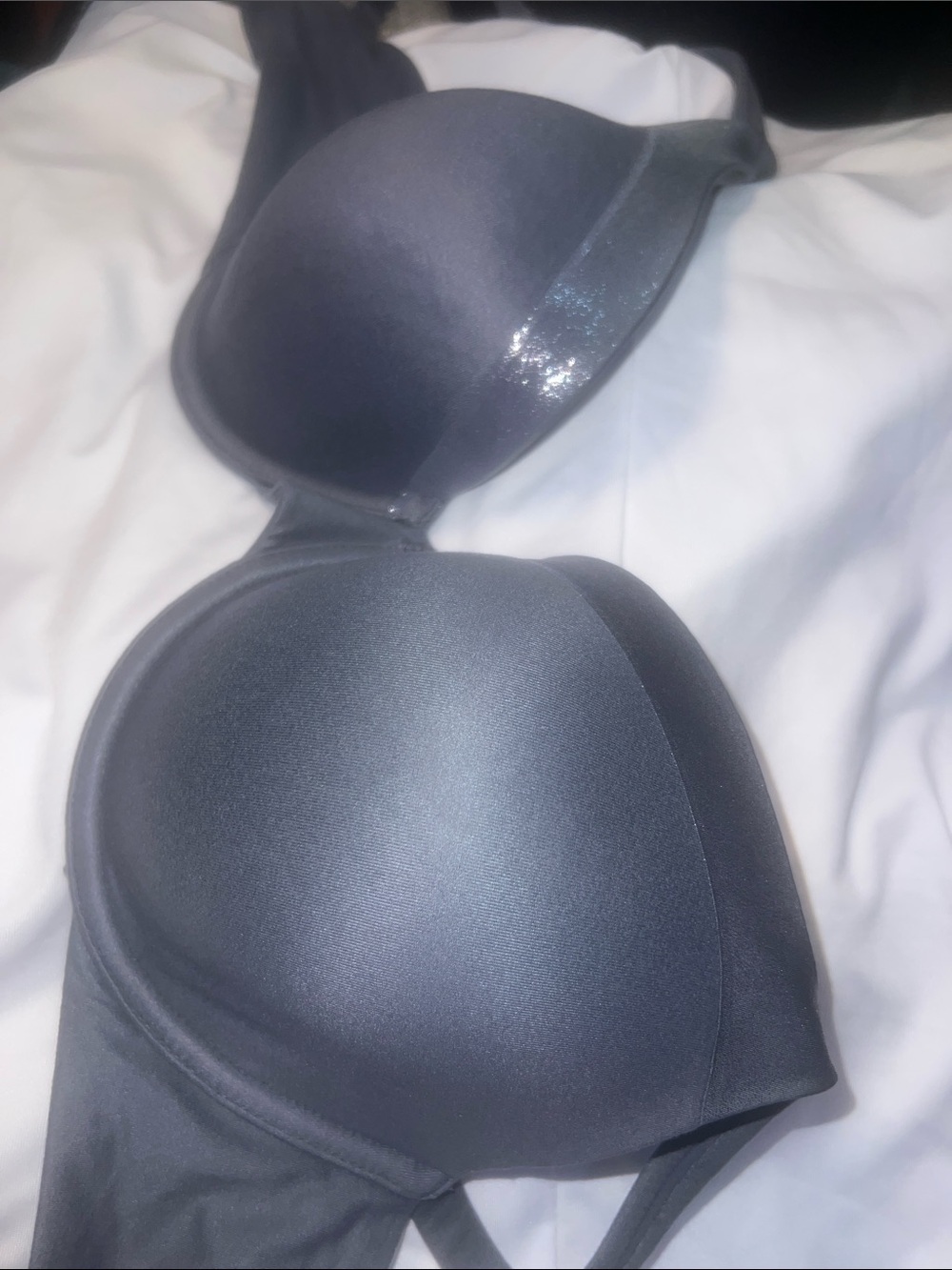 Victoria's Secret Smooth Molded Bra in Charcoal Gray